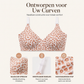 Naadloze bralette met luipaardprint voor dames