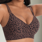 Naadloze bralette met luipaardprint voor dames