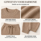 Tweedelige geribde gebreide set voor dames