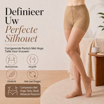 Corrigerende High-Waist Shaping Short met Buikcontrole en Liftend Effect
