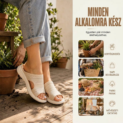 👠☁️ Női, lélegző kötött anyagból készült platform szandál (EU 36-43) ✨