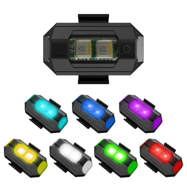 LED Stroboszkópos ütközésgátló 7 színű hűvös fények
