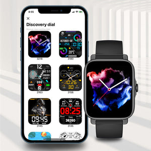 【❤️HD érintőképernyő, egészségmegfigyelés】Bluetooth vízálló sportóra