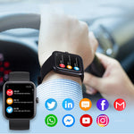 【❤️HD érintőképernyő, egészségmegfigyelés】Bluetooth vízálló sportóra