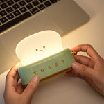 Cute Desk Decor Toaster Night Lamp
