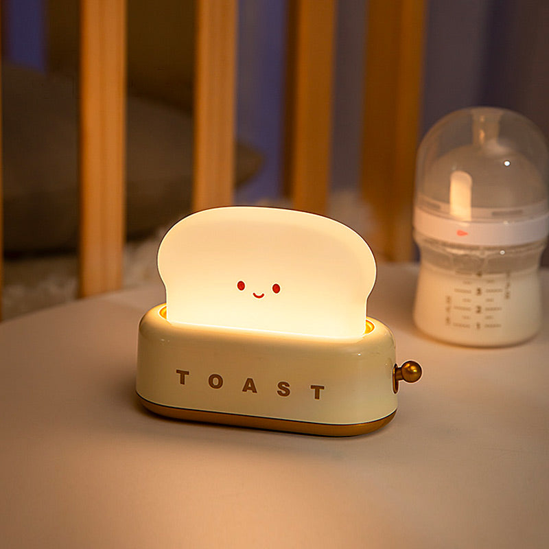 Cute Desk Decor Toaster Night Lamp