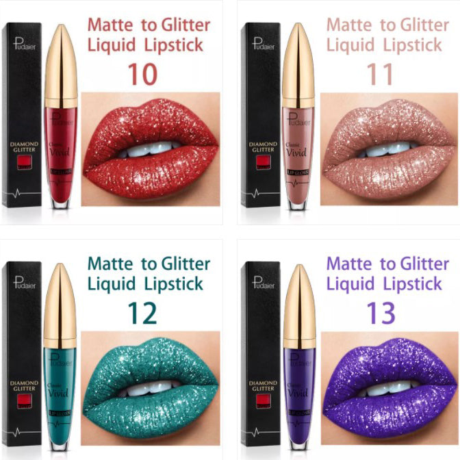 Diamond Lip Gloss Matte To Glitter folyékony rúzs vízálló