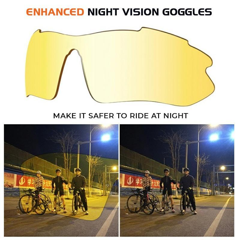 Kültéri kerékpáros éjjellátó szemüveg, napszemüveg