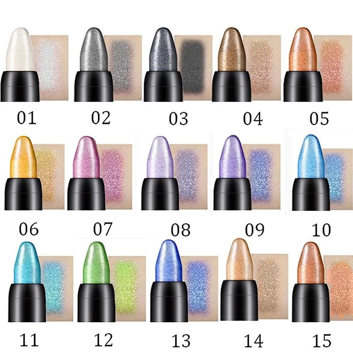 【🎉Vegyen 1  kapjon 1】 15 színű magas fényű vízálló szemhéjpúder ceruza