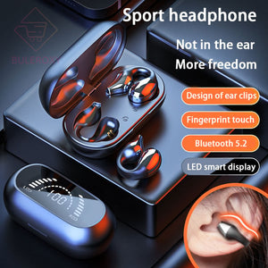 【✅Népszerű】Vezeték nélküli csontvezető fülcsipeszes fejhallgató